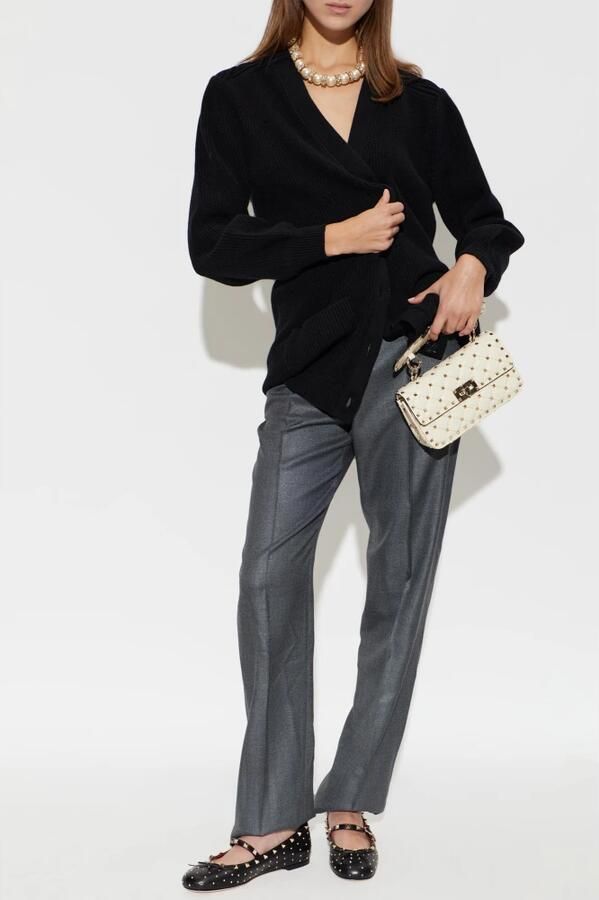 Valentino Garavani Leren ballerina's met studs - Foto 3
