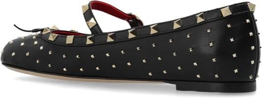 Valentino Garavani Leren ballerina's met studs - Foto 6