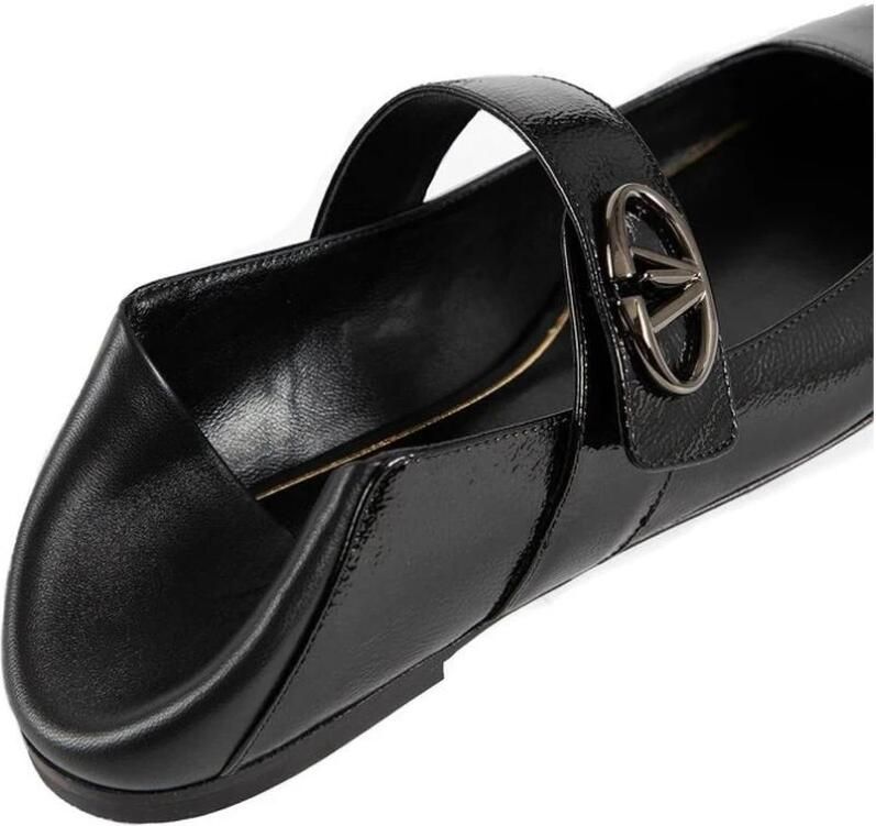 Valentino Garavani Leren Locker Ballerina Flats