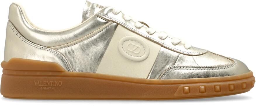 Valentino Garavani Leren Sneakers Met Logo
