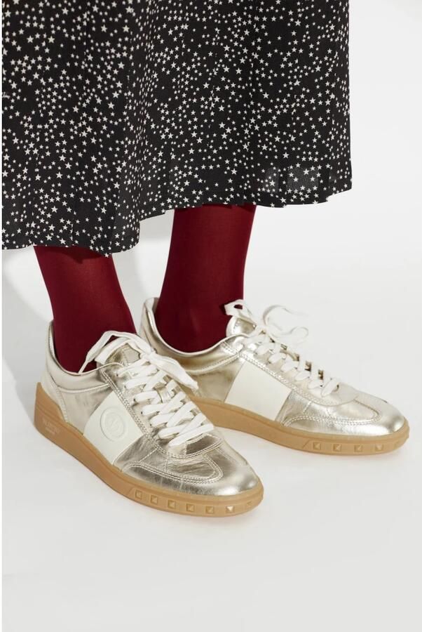 Valentino Garavani Leren Sneakers Met Logo - Foto 2