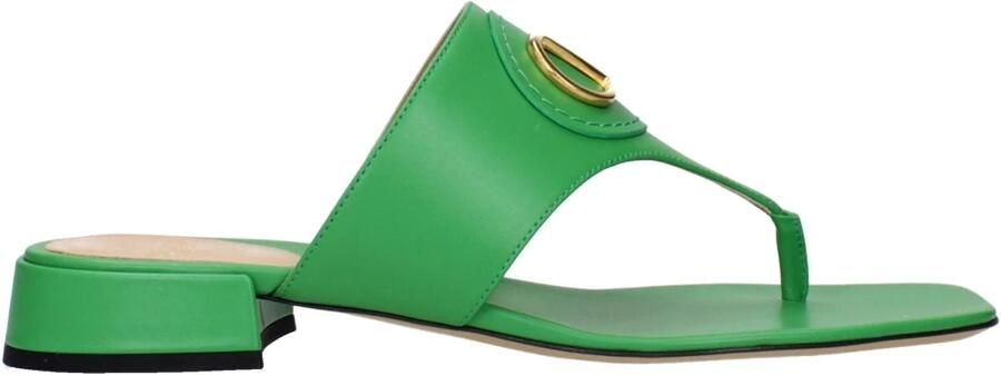 Valentino Garavani Leren teenslippers - Foto 2