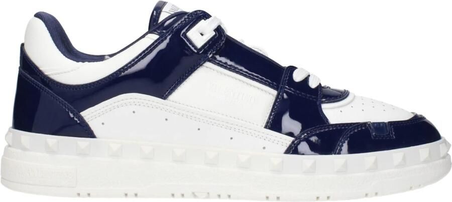 Valentino Garavani Sneakers met Rockstud-accenten en vetersluiting Gray Heren - Foto 2