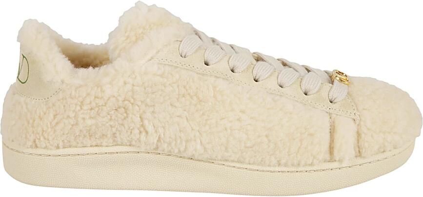 Valentino Garavani Low-top Sneakers met Shearling-effect