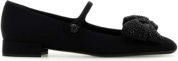 Valentino Garavani Mary Jane ballerina's met versierde strik
