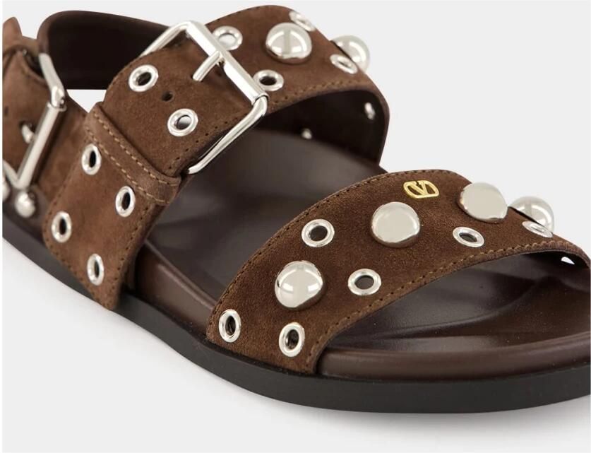 Valentino Garavani Nellcôte Platte Suède Sandalen - Foto 2