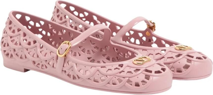 Valentino Garavani Ondette Rubber Ballerina met Geschulpt Patroon 05mm - Foto 8