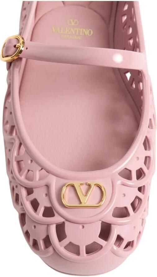 Valentino Garavani Ondette Rubber Ballerina met Geschulpt Patroon 05mm - Foto 6