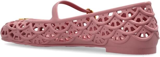 Valentino Garavani Ondette Rubber Ballerina met Geschulpt Patroon 05mm - Foto 12