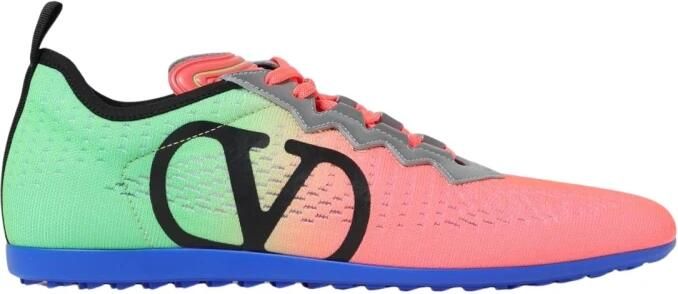 Valentino Garavani Fluorescerende VLogo Low-Top Sneakers Multicolor Heren