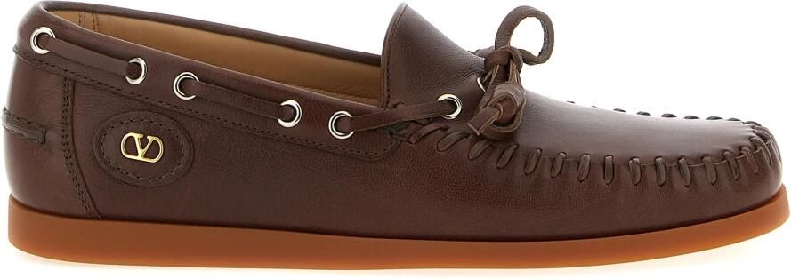Valentino Garavani Palm Avenue Buffalo Leather Boat Shoe - Foto 2