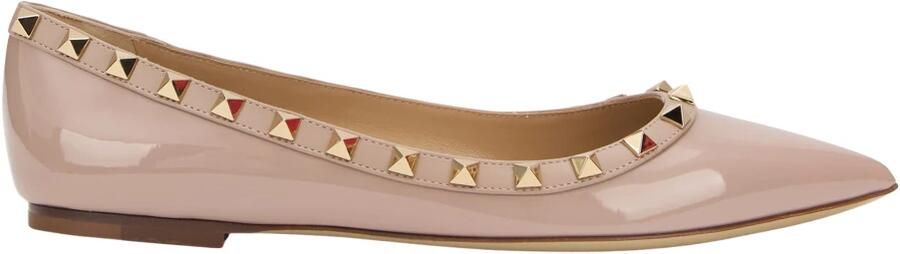 Valentino Garavani Patent Rockstud Ballerina Flats