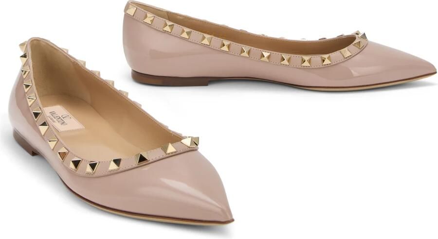 Valentino Garavani Patent Rockstud Ballerina Flats - Foto 3