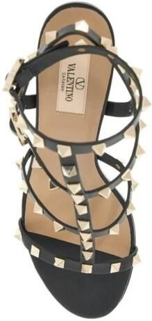 Valentino Garavani Platte kalfsleren sandalen met enkelband - Foto 2