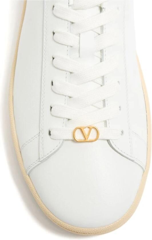Valentino Garavani Witte Sneakers VLogo Handtekening Rubberen Zool - Foto 3