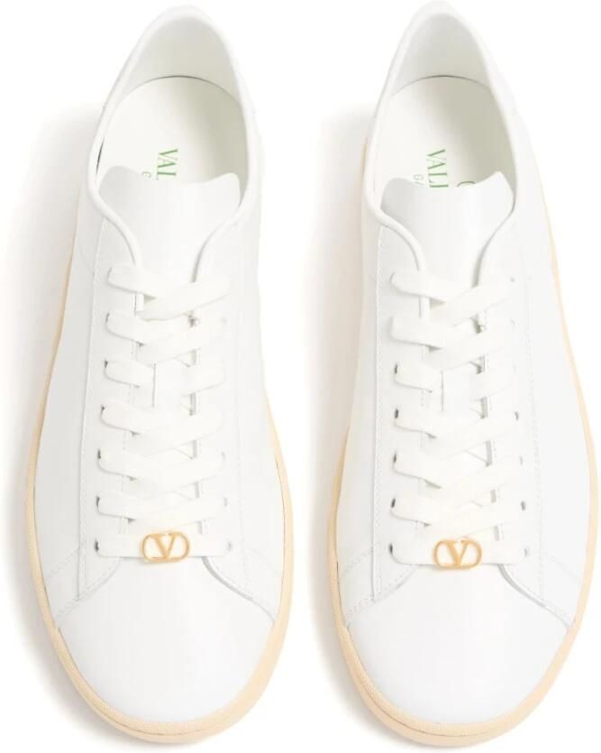 Valentino Garavani Witte Sneakers VLogo Handtekening Rubberen Zool - Foto 2