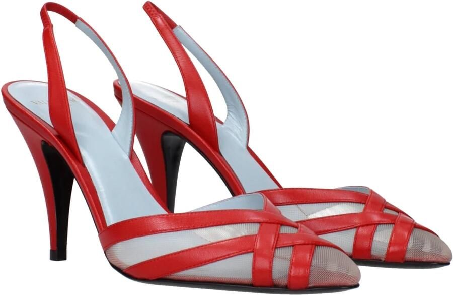 Valentino Garavani Leren Stiletto Hak Sandalen - Foto 5