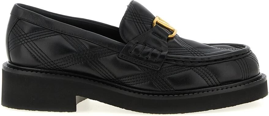Valentino Garavani Zwarte Loafer Schoenen voor Vrouwen