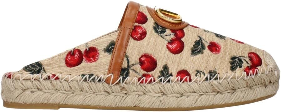 Valentino Garavani Cherryfic Raffia Muiltjes