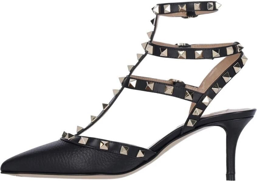 Valentino Garavani Hoge hakken Rockstud 65' Heels – Black in zwart - Foto 3