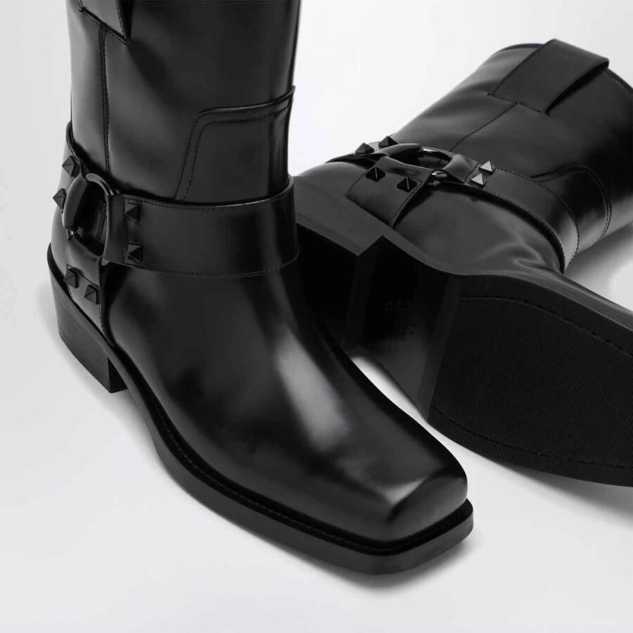 Valentino Garavani Rockstud Biker Boots - Foto 2