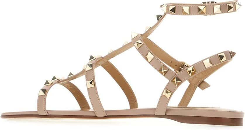 Valentino Garavani Rockstud Flat Calfskin Sandal - Foto 2