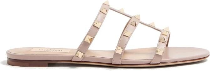 Valentino Garavani Rockstud Flat Slide Sandaal