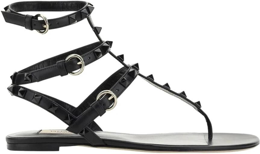 Valentino Garavani Rockstud Flip-Flop Sandalen Black Dames - Foto 2