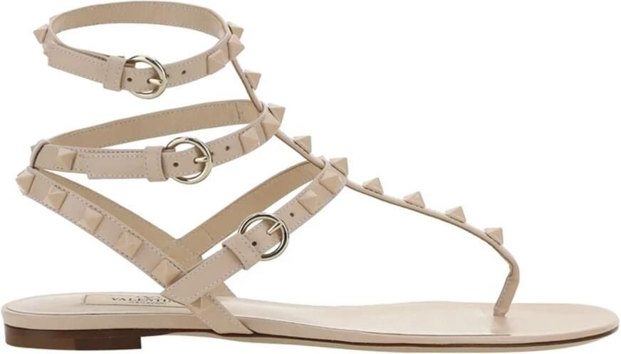 Valentino Garavani Rockstud Flip-Flop Sandalen Vrouwen Leer