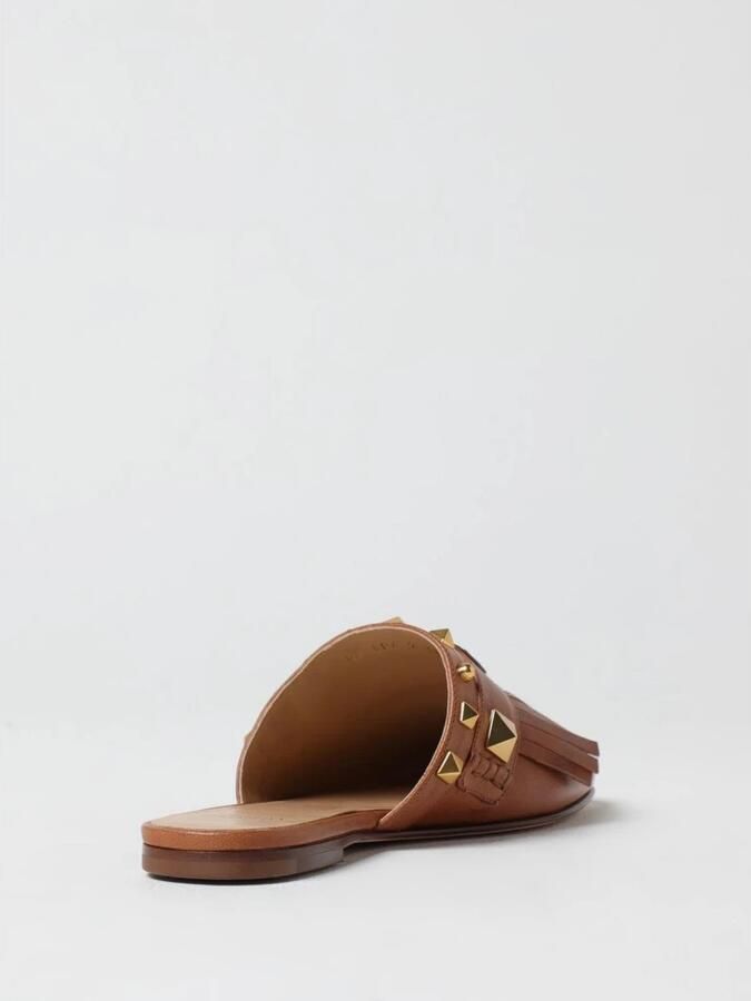 Valentino Garavani Rockstud Fringe Leren Muiltjes - Foto 4
