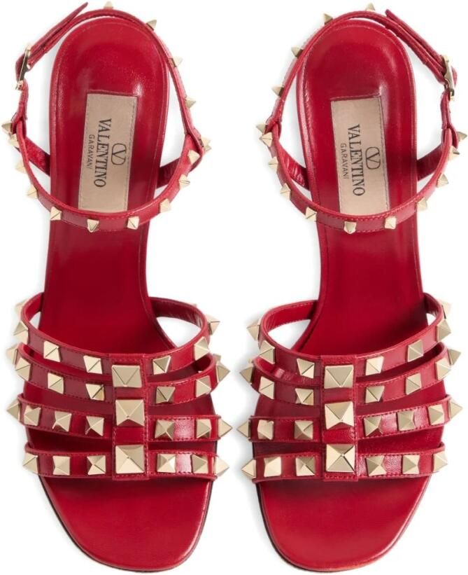 Valentino Garavani Rockstud Kidskin Sandal 100mm - Foto 4