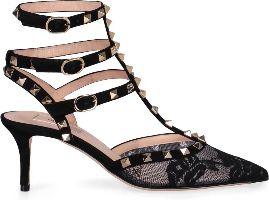 Valentino Garavani Rockstud Lace Pump