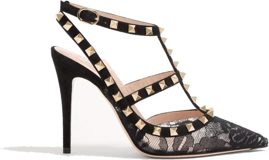 Valentino Garavani Rockstud Lace Pump
