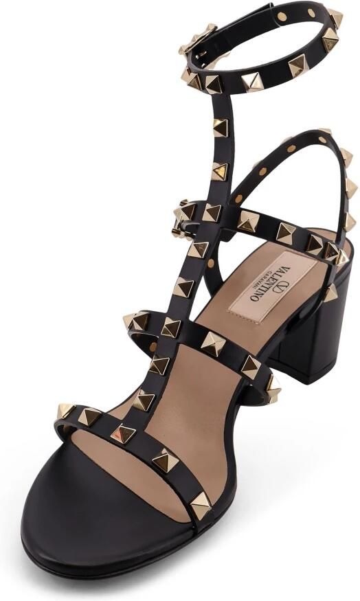 Valentino Garavani Rockstud Leather Sandals - Foto 2