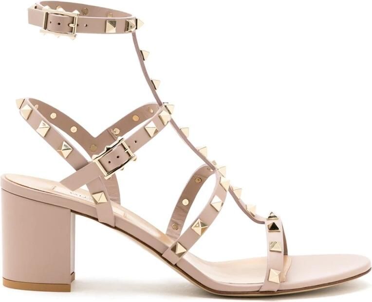 Valentino Garavani Rockstud Mid Block Heel Sandaal