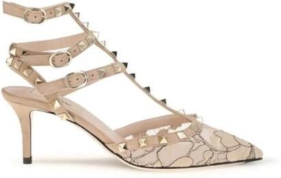 Valentino Garavani Rockstud Pyramid Studded Leren Pumps