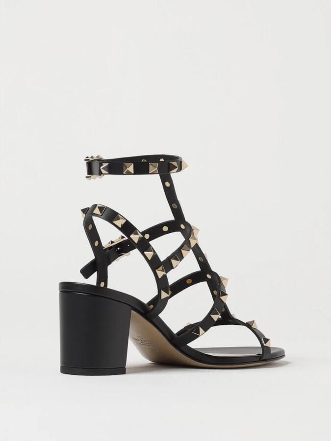 Valentino Garavani Zwarte Rockstud Hakken Sandalen - Foto 4