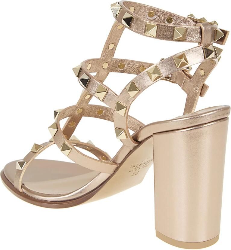 Valentino Garavani Rockstud Sandalen van Gelamineerd Kalfsleer met Bandjes 90mm - Foto 2