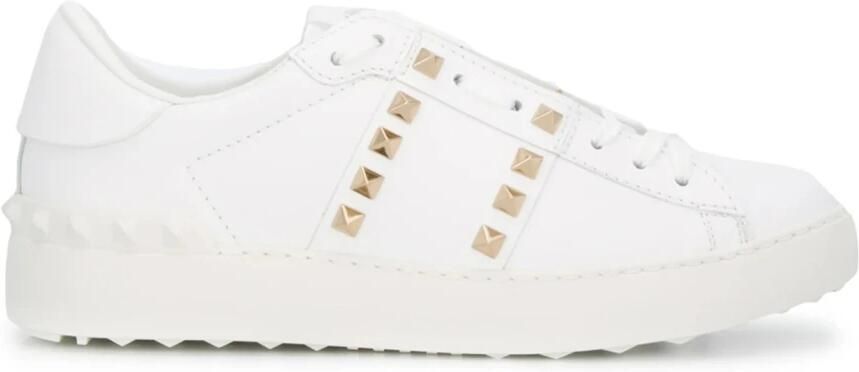 Valentino Garavani Witte Platte Schoenen met Rockstud Versiering - Foto 5