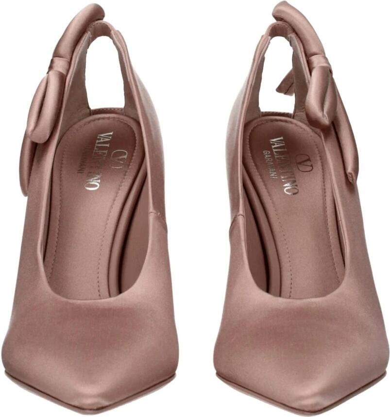 Valentino Garavani Roze Satijnen Hoge Hak Pumps