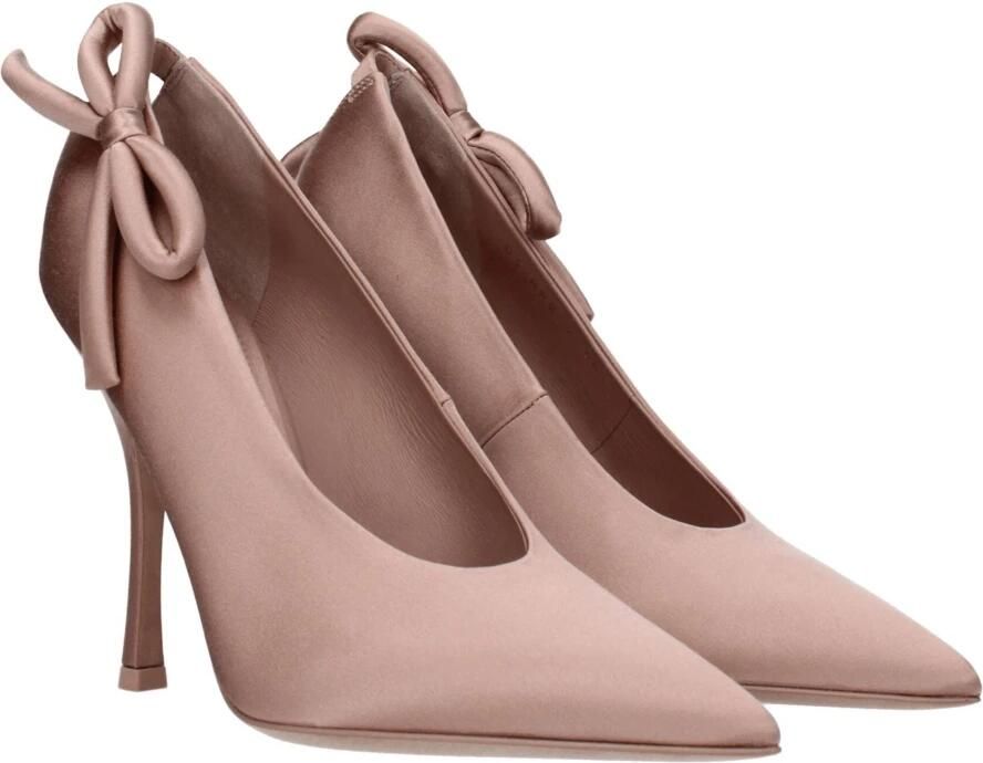Valentino Garavani Roze Satijnen Hoge Hak Pumps