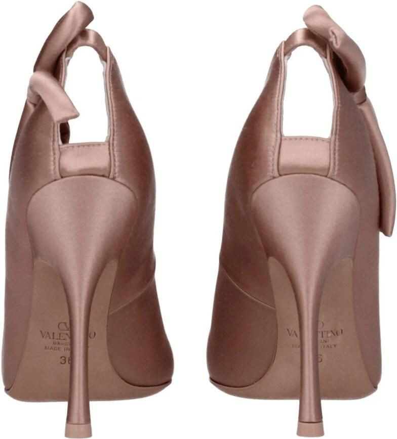 Valentino Garavani Roze Satijnen Hoge Hak Pumps