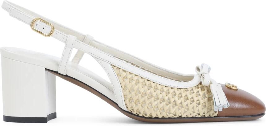 Valentino Garavani Slingback Pumps met Strikdetail