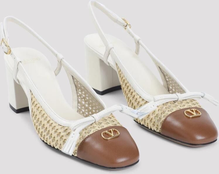 Valentino Garavani Slingback Pumps met Strikdetail - Foto 3