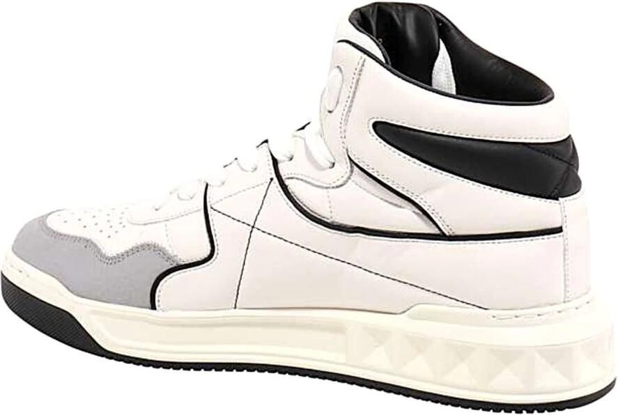 Valentino Garavani One Stud Mid-Top Sneakers White Heren - Foto 2