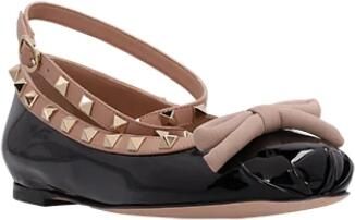 Valentino Garavani Loafers Ballerina Rockstud in zwart - Foto 3