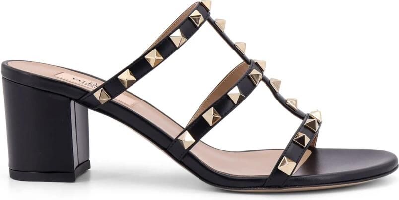 Valentino Garavani Studded Leren Slide Sandalen