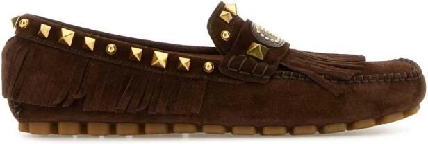 Valentino Garavani Studded Suede Moccasins