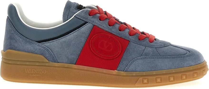 Valentino Garavani Leren en Nylon Upvillage Sneakers