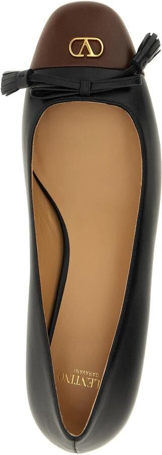 Valentino Garavani Zwarte platte schoenen met vierkante neus - Foto 2